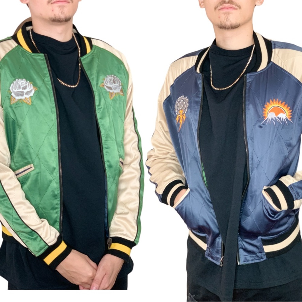 Straight To Hell Reversible Varsity Jacket unisex